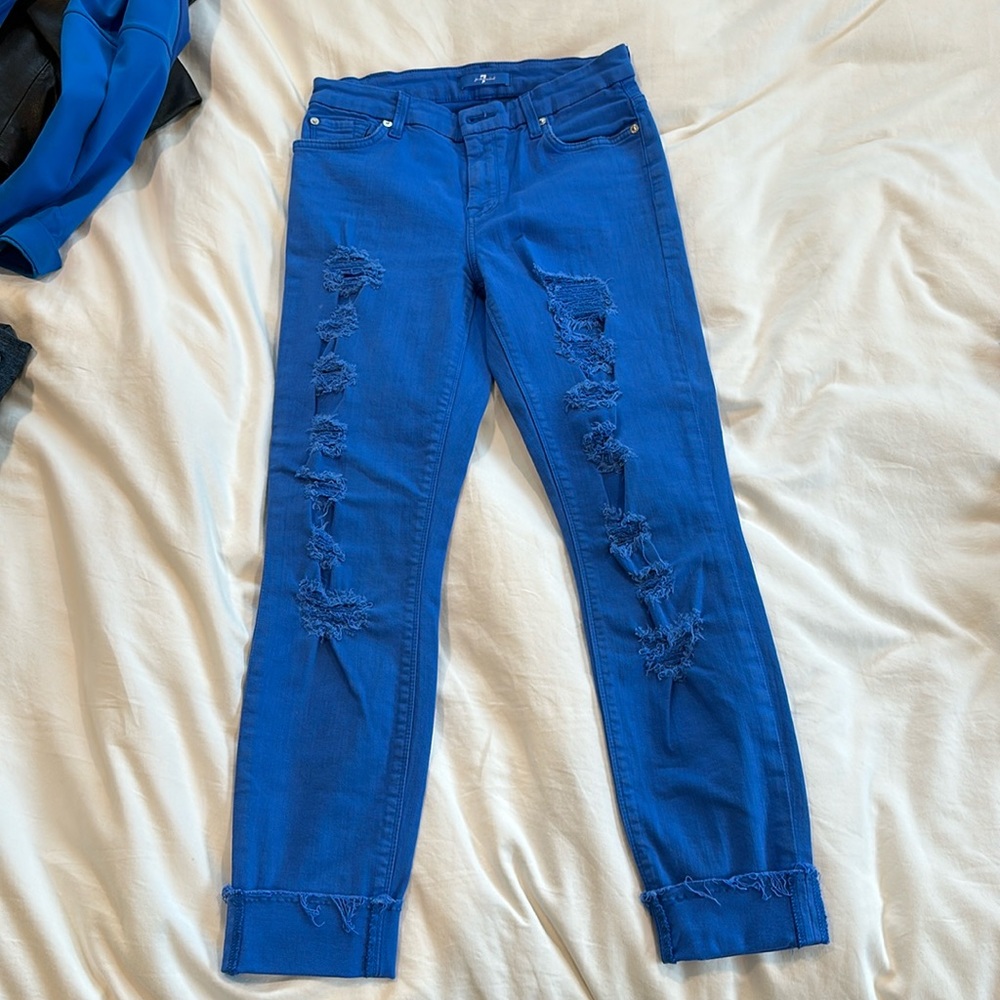 7 for all mankind cuffed crop